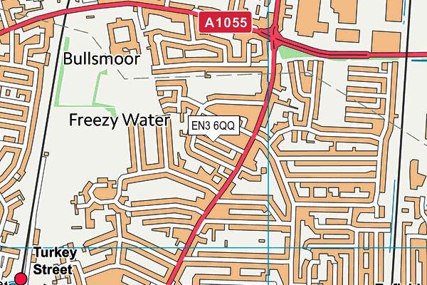 EN3 6QQ map - OS VectorMap District (Ordnance Survey)