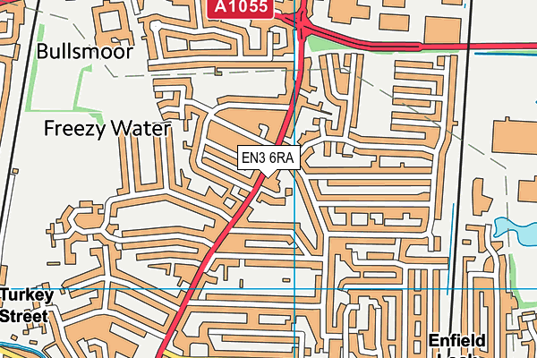 EN3 6RA map - OS VectorMap District (Ordnance Survey)