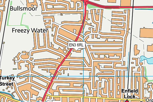 EN3 6RL map - OS VectorMap District (Ordnance Survey)