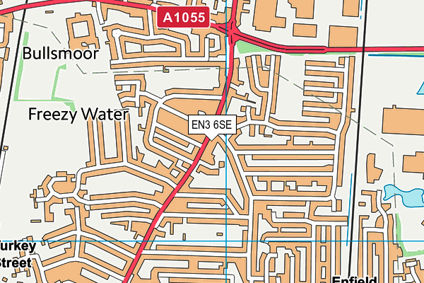 EN3 6SE map - OS VectorMap District (Ordnance Survey)