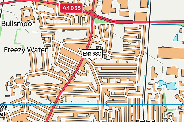 EN3 6SG map - OS VectorMap District (Ordnance Survey)