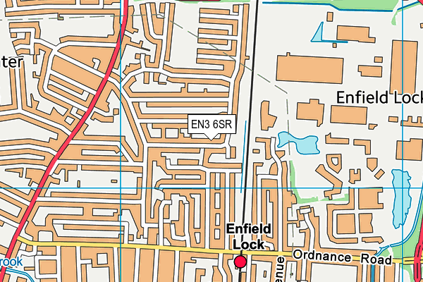 EN3 6SR map - OS VectorMap District (Ordnance Survey)