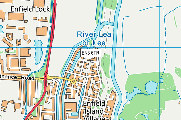 EN3 6TR map - OS VectorMap District (Ordnance Survey)