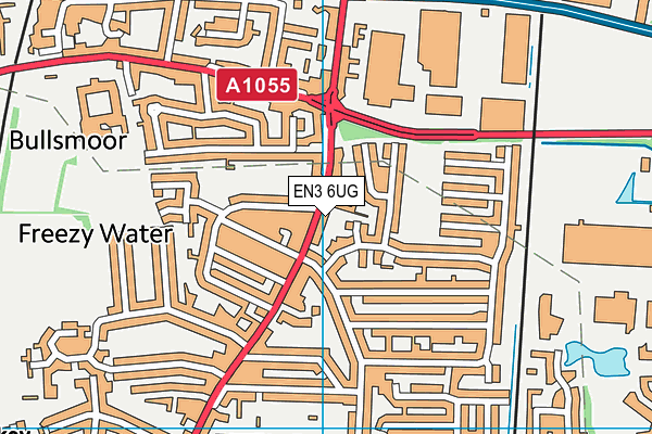 EN3 6UG map - OS VectorMap District (Ordnance Survey)