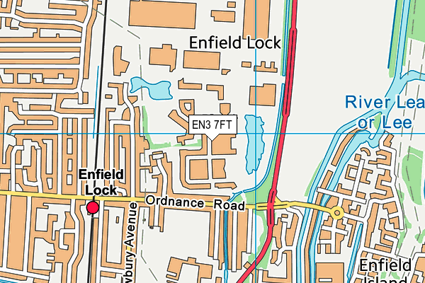 EN3 7FT map - OS VectorMap District (Ordnance Survey)