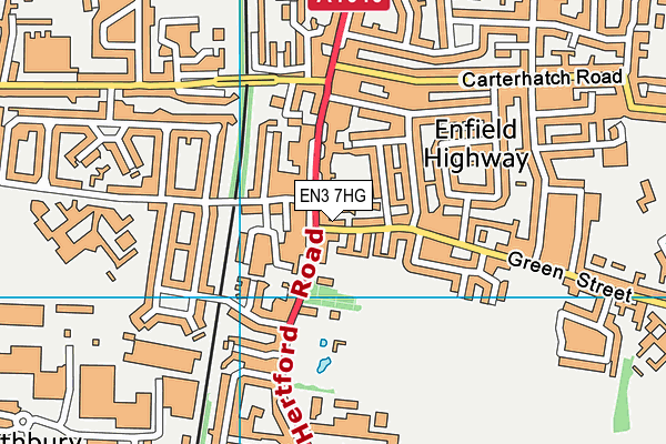 EN3 7HG map - OS VectorMap District (Ordnance Survey)