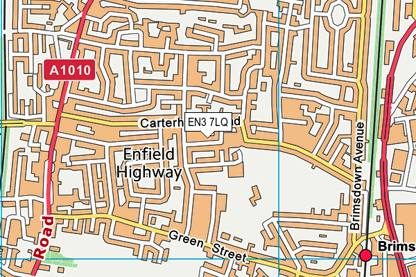 EN3 7LQ map - OS VectorMap District (Ordnance Survey)