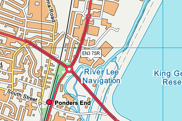 EN3 7SR map - OS VectorMap District (Ordnance Survey)