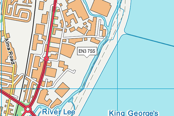 EN3 7SS map - OS VectorMap District (Ordnance Survey)