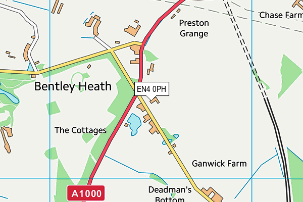 EN4 0PH map - OS VectorMap District (Ordnance Survey)