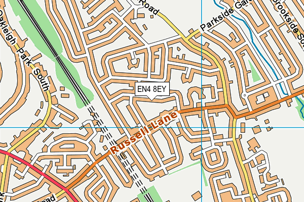 EN4 8EY map - OS VectorMap District (Ordnance Survey)