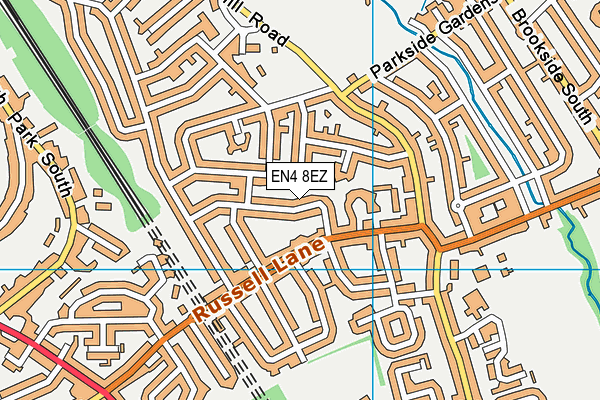 EN4 8EZ map - OS VectorMap District (Ordnance Survey)