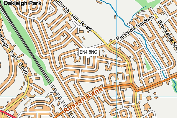 EN4 8NG map - OS VectorMap District (Ordnance Survey)