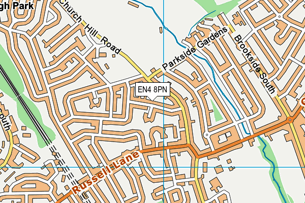 EN4 8PN map - OS VectorMap District (Ordnance Survey)