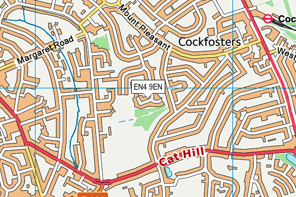EN4 9EN map - OS VectorMap District (Ordnance Survey)