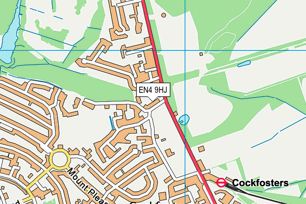 EN4 9HJ map - OS VectorMap District (Ordnance Survey)