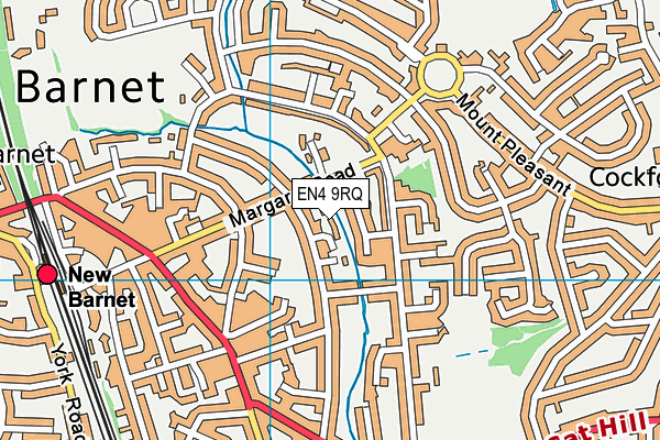 EN4 9RQ map - OS VectorMap District (Ordnance Survey)