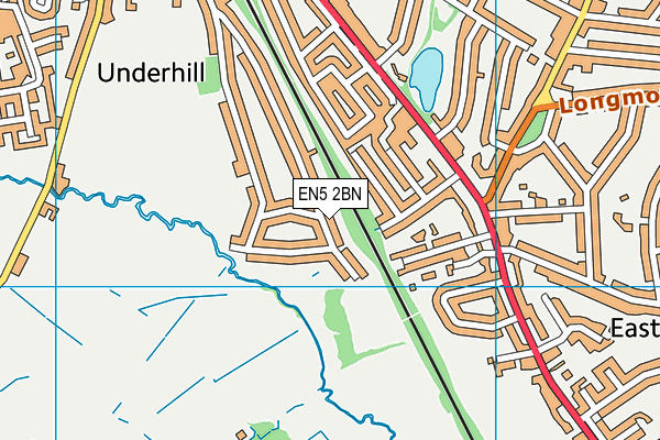 EN5 2BN map - OS VectorMap District (Ordnance Survey)
