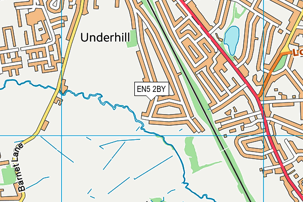 EN5 2BY map - OS VectorMap District (Ordnance Survey)