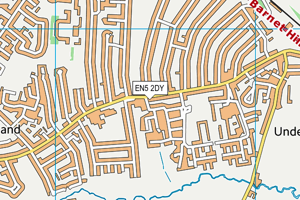 EN5 2DY map - OS VectorMap District (Ordnance Survey)