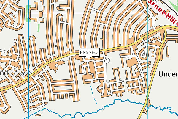 Barnet Hill Junior Mixed Infant And Nursery School (Closed) map (EN5 2EQ) - OS VectorMap District (Ordnance Survey)