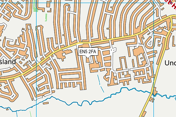 EN5 2FA map - OS VectorMap District (Ordnance Survey)