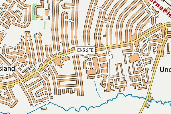 EN5 2FE map - OS VectorMap District (Ordnance Survey)