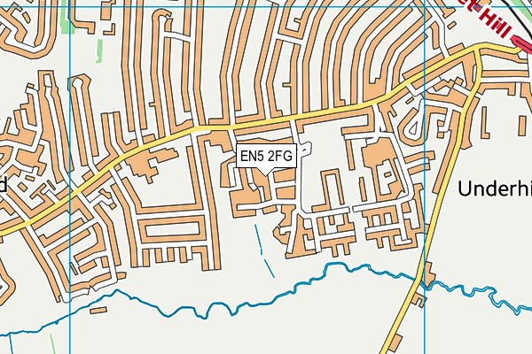 EN5 2FG map - OS VectorMap District (Ordnance Survey)
