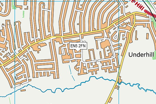 EN5 2FN map - OS VectorMap District (Ordnance Survey)