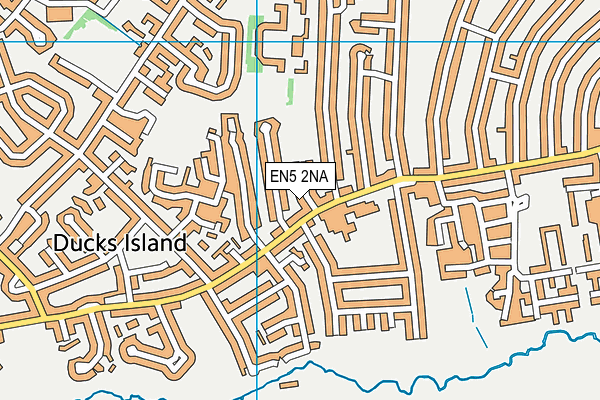 EN5 2NA map - OS VectorMap District (Ordnance Survey)