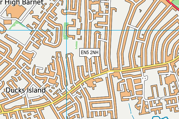 EN5 2NH map - OS VectorMap District (Ordnance Survey)