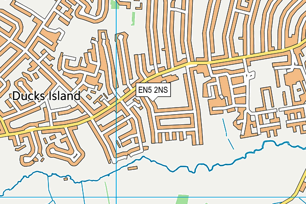 EN5 2NS map - OS VectorMap District (Ordnance Survey)