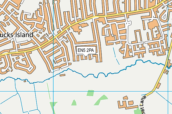 EN5 2PA map - OS VectorMap District (Ordnance Survey)