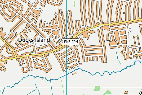 EN5 2PN map - OS VectorMap District (Ordnance Survey)