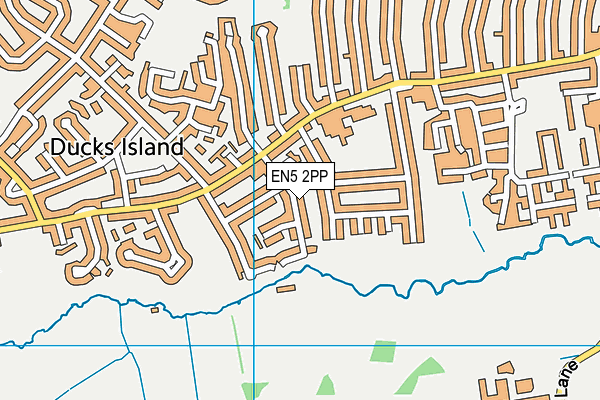 EN5 2PP map - OS VectorMap District (Ordnance Survey)