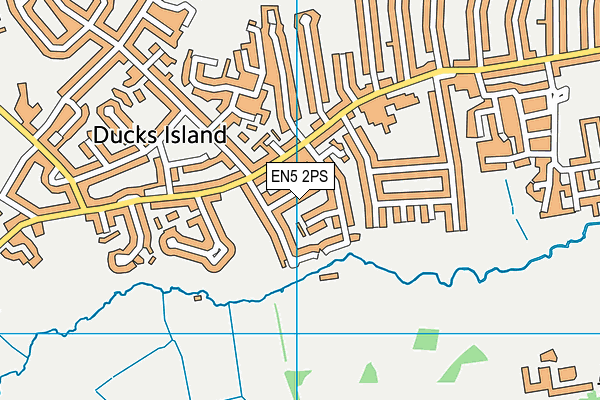EN5 2PS map - OS VectorMap District (Ordnance Survey)