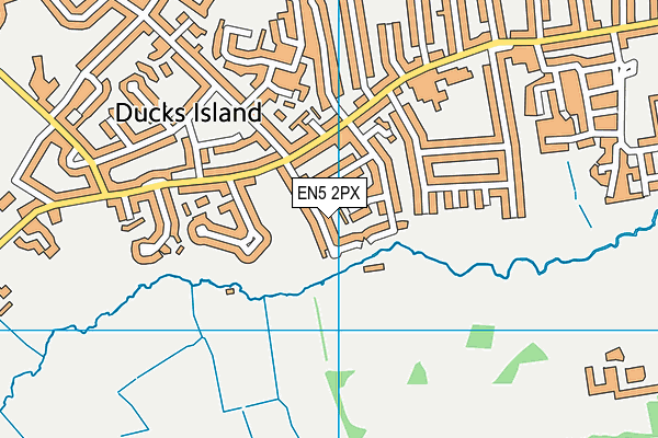 EN5 2PX map - OS VectorMap District (Ordnance Survey)