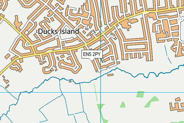 EN5 2PY map - OS VectorMap District (Ordnance Survey)
