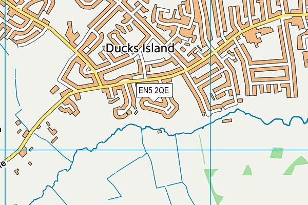 EN5 2QE map - OS VectorMap District (Ordnance Survey)
