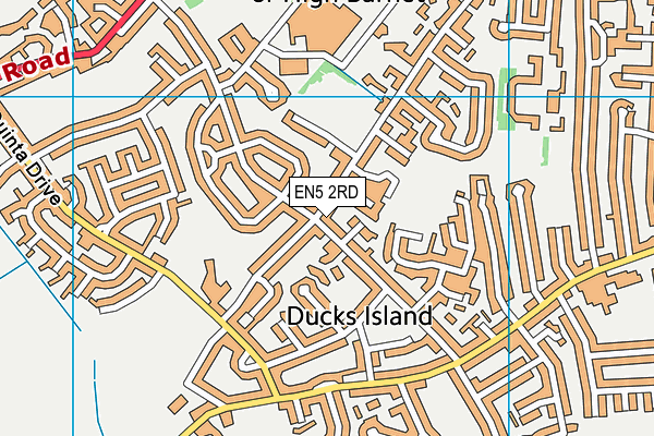 EN5 2RD map - OS VectorMap District (Ordnance Survey)