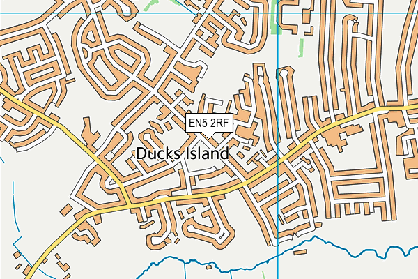 EN5 2RF map - OS VectorMap District (Ordnance Survey)