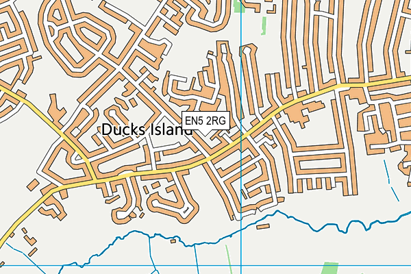 EN5 2RG map - OS VectorMap District (Ordnance Survey)