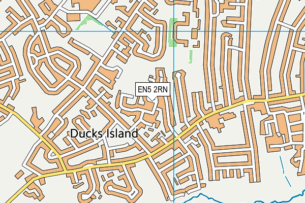 EN5 2RN map - OS VectorMap District (Ordnance Survey)