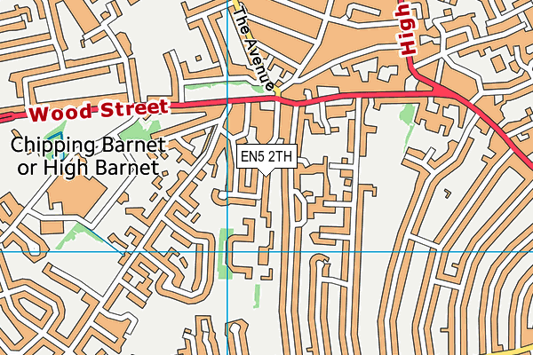 EN5 2TH map - OS VectorMap District (Ordnance Survey)