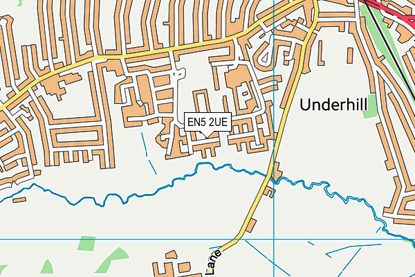 EN5 2UE map - OS VectorMap District (Ordnance Survey)