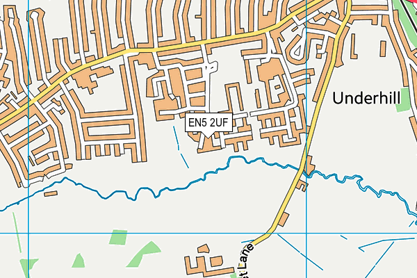 EN5 2UF map - OS VectorMap District (Ordnance Survey)