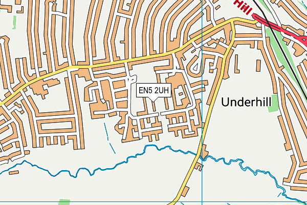EN5 2UH map - OS VectorMap District (Ordnance Survey)