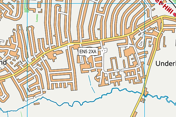 EN5 2XA map - OS VectorMap District (Ordnance Survey)