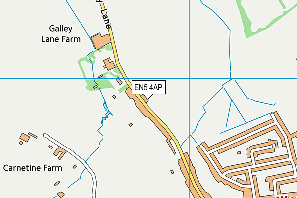 EN5 4AP map - OS VectorMap District (Ordnance Survey)