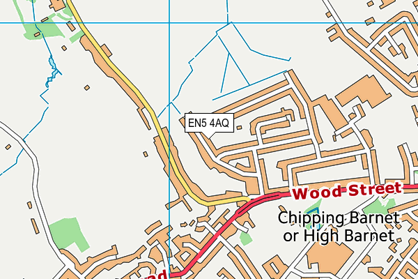EN5 4AQ map - OS VectorMap District (Ordnance Survey)